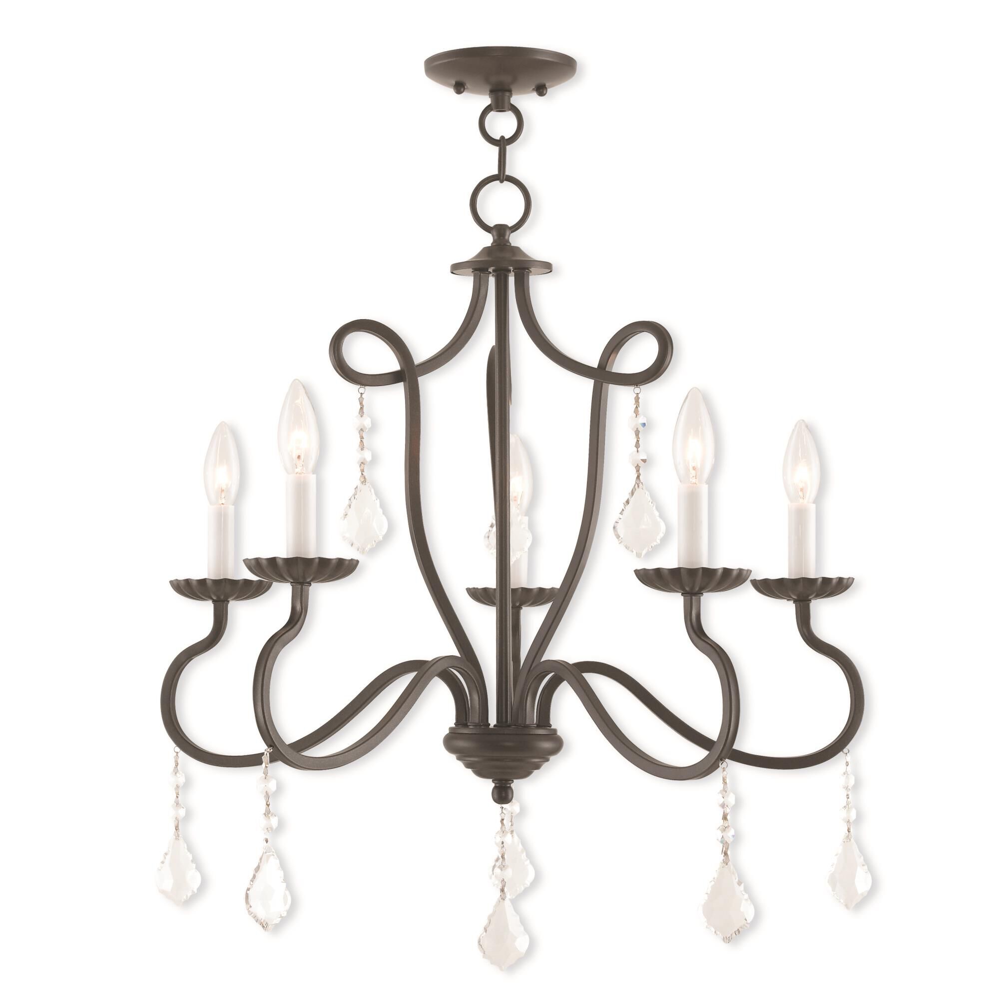Callisto 24 Inch 5 Light Chandelier by Livex Lighting